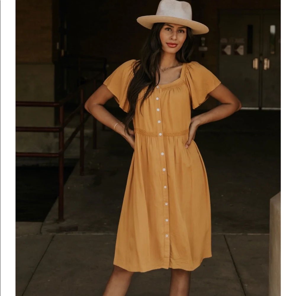 Roolee Golden Sun Dress